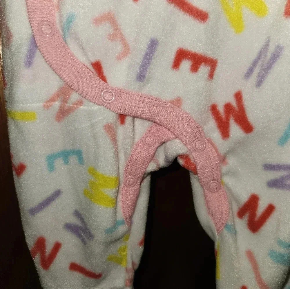 MINNIE MOUSE FOOTED PJS NEW W/TAGS - Picture 4 of 10